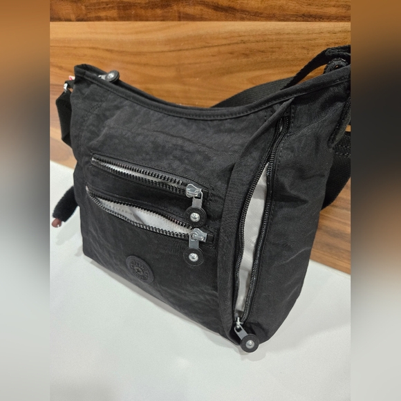 KIPLING BAG CROSSBODY & SHOULDER BLACK COLOR NEW MEDIUM PURSE BELAMMIE - Picture 7 of 17